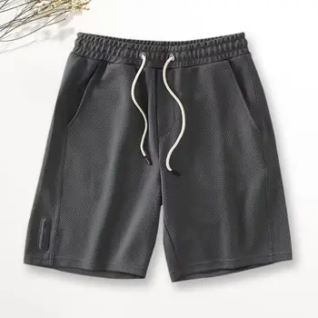 Мъжки панталони с вафла текстура, Мъжки Къси панталони, Тънки летни шорти за бягане