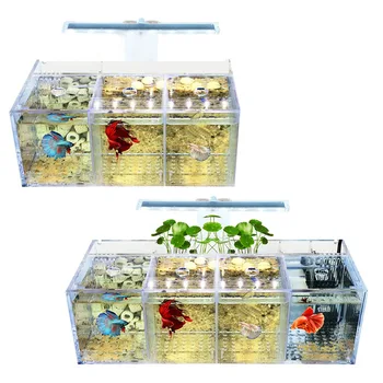 Аквариумный Led Акрилни Аквариум Риба Fish Tank Set Mini Desktop Light Филтри За Водна Помпа