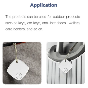 Мини-проследяващо устройство, съвместимо с Bluetooth, Умен търсещия за домашни любимци, Окачен на търсещия за проследяване на ключове, съвместим с Bluetooth тракер