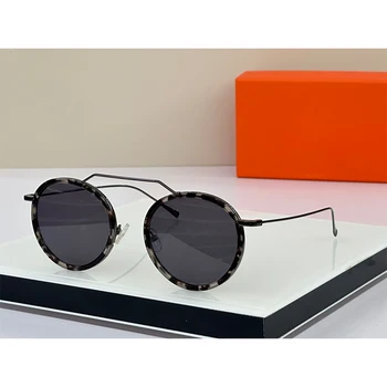 Висококачествени Мъжки слънчеви очила за жени в Ретро стил, със защита от ултравиолетови лъчи, кръгла и пълна рамки, очила специален дизайн