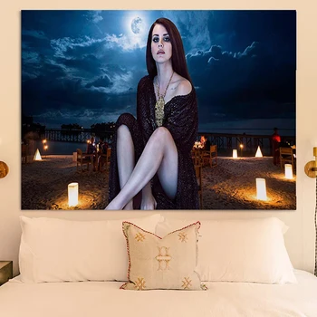Lanas Del Rey, Гоблен на стената, за Украса на леглото, Гоблени, стая интериор в стил Kawai, Естетична спалня, Окачени декоративни