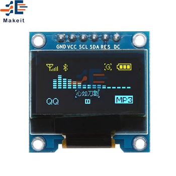 0,96 См 6Pin 12864 SPI IIC I2C OLED Жълто-Синьо LCD дисплей Модул на дисплея 0,96 