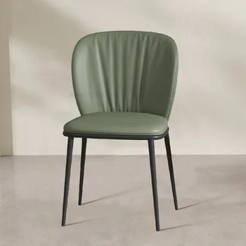 Модерни трапезни столове Nordic Маслинено-зелен цвят, Ергономични Луксозни Скандинавските столове за хранене, Детска мебели Sillas Plegables MQ50CY