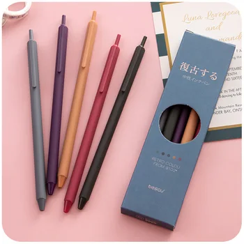 Ретро гел писалка за студенти, които пишат сладък японски гелевой дръжка, канцеларски материали