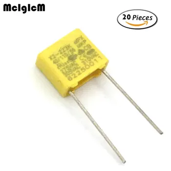 MCIGICM 20 бр. кондензатор X2 кондензатор 275 ac X2 кондензатор от полипропиленова тъкан 0,022 icf 22nF Стъпка 7,5 мм