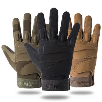 Спортни ръкавици, мъжки улични военни ръкавици, Dr. тактически ръкавици с пълни пръсти, износоустойчиви ръкавици за езда