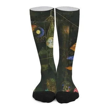 Paul Klee - Магически чорапи с рибки, дълги чорапи, мъжки чорапи отопление