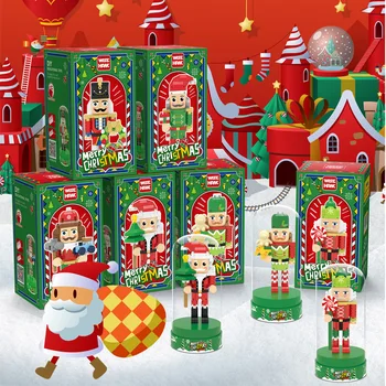 Лешникотрошачката, Микро блок, Весела Коледна Мультяшная 3D модел с дисплей, събрани Мини-тухли, фигурки, играчки, подаръци за деца