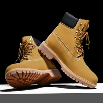 2023-Популярните военни обувки за мъже и жени, Жълти армейските обувки Унисекс Модни армията обувки за двойки Голям размер 45 46