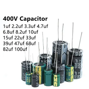 1-50 броя На 400 потопяема алуминиеви електролитни кондензатори 1 icf 2,2 icf 3,3 icf 4,7 icf 6,8 icf 8,2 icf 10 icf 15 icf 22 icf 33 icf 47 68 82 100 120 150 icf