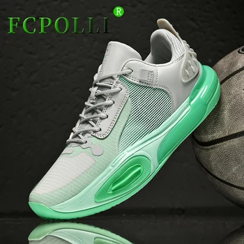 Новата луксозна марка баскетболни обувки Унисекс, устойчива на плъзгане обувки за тренировки, дизайнерски баскетболни обувки за момчета, двойки диша мъжки маратонки