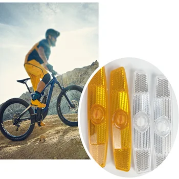 Новата двойка рефлектори за велосипедни спици, украса за планински велосипед, предупреждение за сигурност, рефлектор на джантата на колелото, аксесоари за езда
