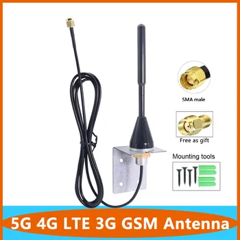 Антена на Далечни разстояния 5G и 4G LTE 3G GSM Omni WiFi Полнодиапазонная 600 ~ 6000 Mhz С висок коефициент на усилване на 15dBi От чиста Мед С конектор SMA RPSMA