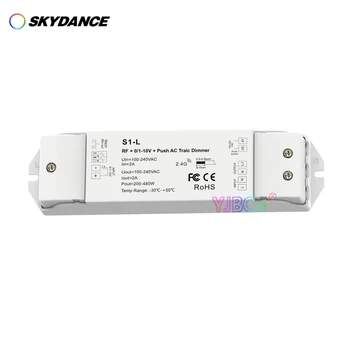 Skydance един-цветен led лента постоянно напрежение променлив ток, с регулируема яркост V1-S 110V 220V CV Симисторный затемняющий монохромен контролер за осветление