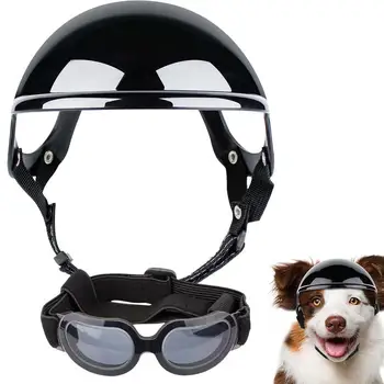 Защитни очила за кучета, Регулируем Дишаща вафен със защита на очите, Цветни слънчеви Очила За шофиране, Каране на мотоциклет, кучешки очи