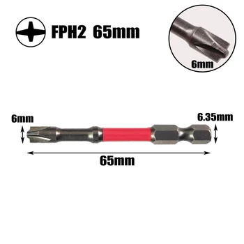 65-110 мм Червен FPH2 Магнитна Специална Крестообразная Отвертка С Прорези FPH2 Електрически Инструменти За Електротехници Ръчни инструменти Fpz1 Fpz2 Fp2