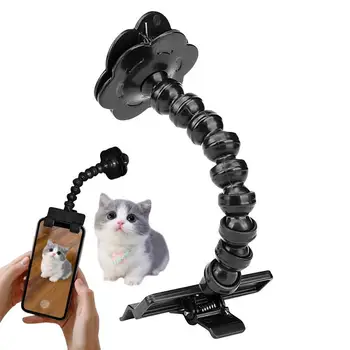 Стик за Селфи домашни любимци, Въртяща се на 360 градуса, Играчки за общуване с котки, Инструмент за мобилен телефон, Преносим пръчици за Селфи кученца, Реквизит за снимки на домашни любимци