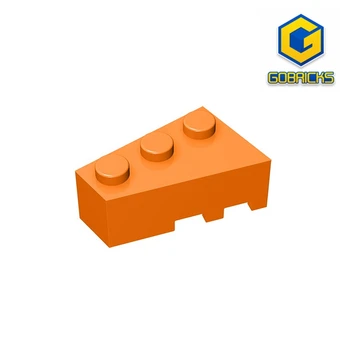 Градивен елемент на Gobricks GDS-594 Съвместими с lego 6565 Лявата керемиди на ПОКРИВА 2X3 Образователни строителни блокове на Технически