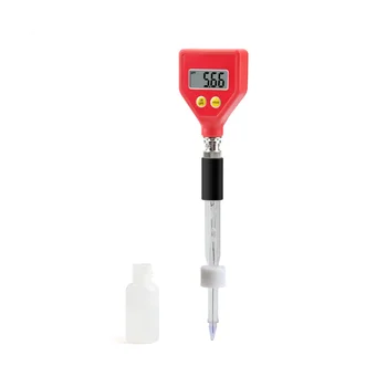 PH-98108 Измерване на PH Остър стъклен електрод Обхват на измерване 0,00 - 14,00 PH /Тест на PH на хранителни продукти/Сирене/Мляко/на почвата