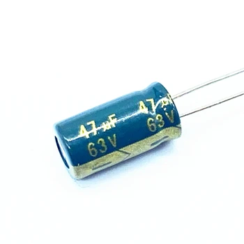 20 Stks/partij 63V 47Uf Aluminium Elektrolytische Condensator Maat 6*12 47Uf 20%