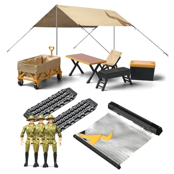 Набор от кемпинговых палатки MN85K за 1/12 дистанционно управление Реалистичен опит за работа на открито