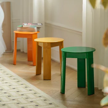 Креативен стол за дневна в скандинавски стил, модерен минималистичен, ниски, малки кръгли предмети от бита, директна доставка, практически фирма MOOJOU