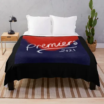 Melbourne Demons Dees Premiers 2021 Класическа тениска, Каре, одинарное Одеяло, с луксозно дизайнерско одеяло