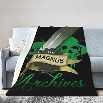 Фланелевое одеяло с логото на Магнус Archives, Одеяла, Меко Спално бельо, Топло плюшевое одеало за легло, хол, домашно дивана