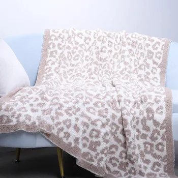1 бр. висок клас флисовое одеяло Soft H с леопардовым модел Одеяло