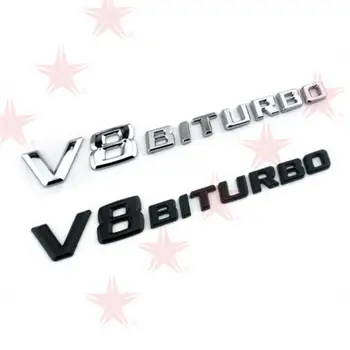 За автомобил Benz BITURBO, 3D стикери, кола, ABS, Буквално Лого, Авто, Странична стикер, Аксесоари за Полагане на автомобили