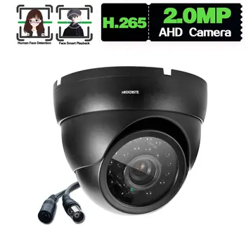 1080P за ВИДЕОНАБЛЮДЕНИЕ Аналогова камера Куполна Balck Външна Вътрешна AHD Великолепна камера за сигурност BNC Разпознаване на лица 2MP DVR Камера за видеонаблюдение