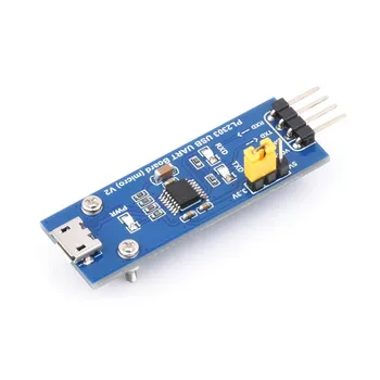 Комуникационен модул PL2303 USB-UART (TTL), конектор Micro / Mini / Type A / C -Waveshare