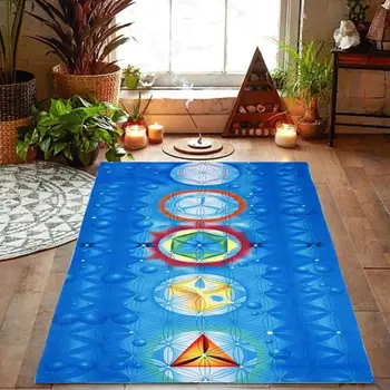 Гобеленовое Одеяло с 7 Чакри, Богемное Лятна Плажна Кърпа, Постелката за йога