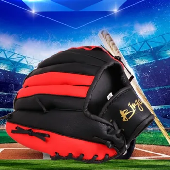 Професионални бейзболни ръкавици 12,5 См, аксесоар за тренировка по софтбол на района за възрастни, бейзболни ръкавици с амортизация на китките от изкуствена кожа