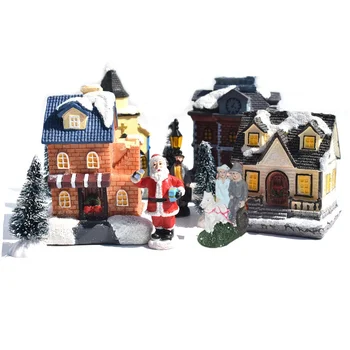 малко украса за дома от 10 предмети, Костюми на Дядо Коледа, Подарък за украса за дома, Коледни украси, Светлинен украса за дома