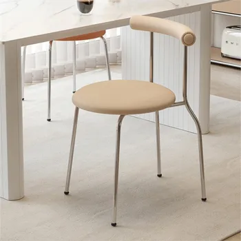 Скандинавски Домакински Метална маса за хранене, стол за интернет-кафене на известни Личности, стол за почивка, Модерно Проста Релаксираща Мебели Cadeiras De Jantar