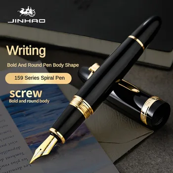Писалка Jinhao Luxury 159, Висококачествени Метални мастило на писалката, за офис консумативи, Ученически пособия, Канцеларски материали, химикалки за писане