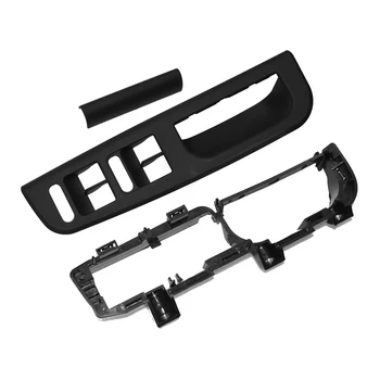 Черен Преден ляв превключвател, рамка, декоративни дръжки и скоба за Голф MK4
