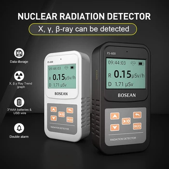 LCD брояч RadiSafe Детектор на ядрената радиация от рентгенови лъчи Бета-Гама X Детектор Дозиметър радиоактивно лъчение на ядрените отпадъчни води