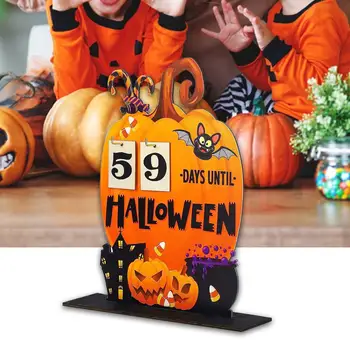 Дървена адвент-календар с тиква за Хелоуин, украса със собствените си ръце 30x25 см за подаръци на децата