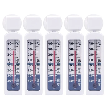 5 опаковки Хладилна линия, термометър с фризер, следи температурата на охлаждане на хладилника за домашна употреба от -30 ℃ до 40 ℃