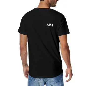 Нова тениска с логото на бял A24, тениски с графичен дизайн, тениски за мъже