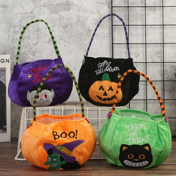 Скъпа Преносим чанта от Тиква за Хелоуин, Чанта за сладки За децата, Подарък За Деня на Хелоуин, Раница от Тиква, чанта през рамо