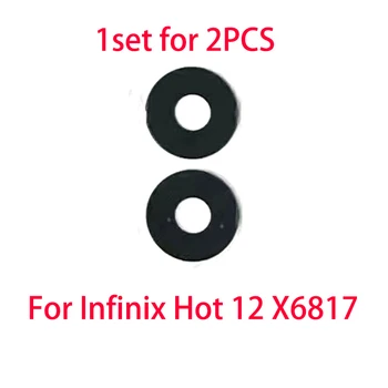 1 комплект резервни части от 2 теми за задната капачки на обектива на камерата Infinix Hot 12 X6817 с лепилен стикер