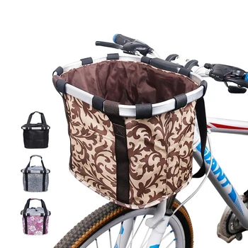 Мотор Сгъваема Кошница Предната чанта за Велосипед От алуминиева сплав, Кошница за съхранение на велосипеди, Аксесоари за планински велосипеди