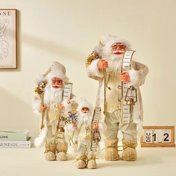 2023 Нов 60 см Голям Дядо Коледа Плюшени играчки Коледна украса Фигурки Подарък за Децата на Нова година Коледа Домашен Къща Навидад Украса