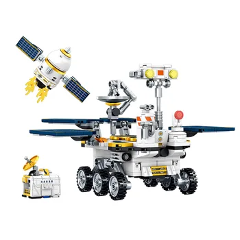 SEMBO BLOCK 4шт Изследователски Космически кораб Zhurong Mars, Космическа Совалка, Ракета, Монтажна модел, блок-играчка