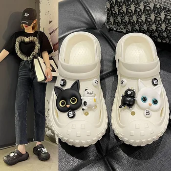 Плажни и Ежедневни дамски обувки, Дамски Чехли с анимационни модел Дамски чехли и сандали, обувки за Муле