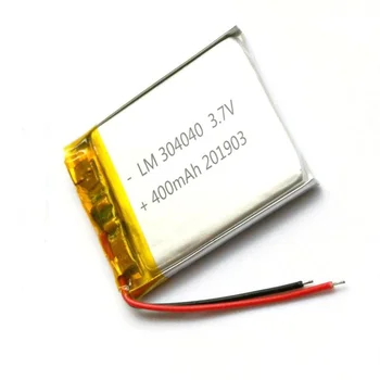 Акумулаторна литиево-полимерно-йонна батерия от 3.7 На 400 ма 304040 За ФОТОАПАРАТ POWER BANK DVD GPS SMART WATCH TABLET