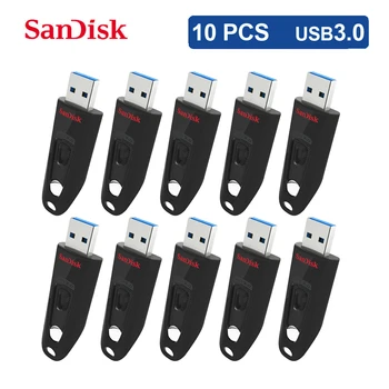 10 бр./лот SanDisk Ultra USB 3.0 Флаш памет 512 GB 256 GB 128 GB, 64 GB, 32 GB, 16 GB, USB 3.0 130 MB/s. Карта, U-диск, USB флаш устройство